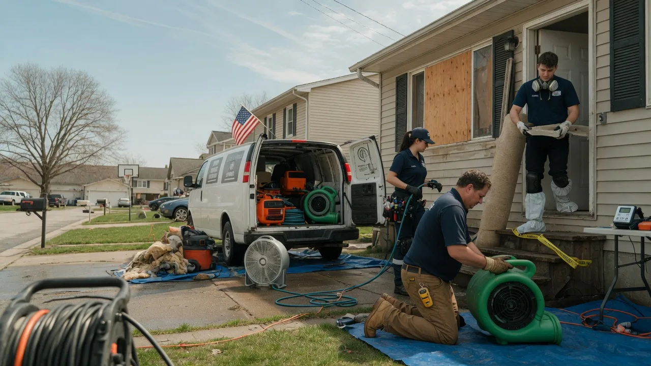Water Damage Restoration in Lerna, IL near me